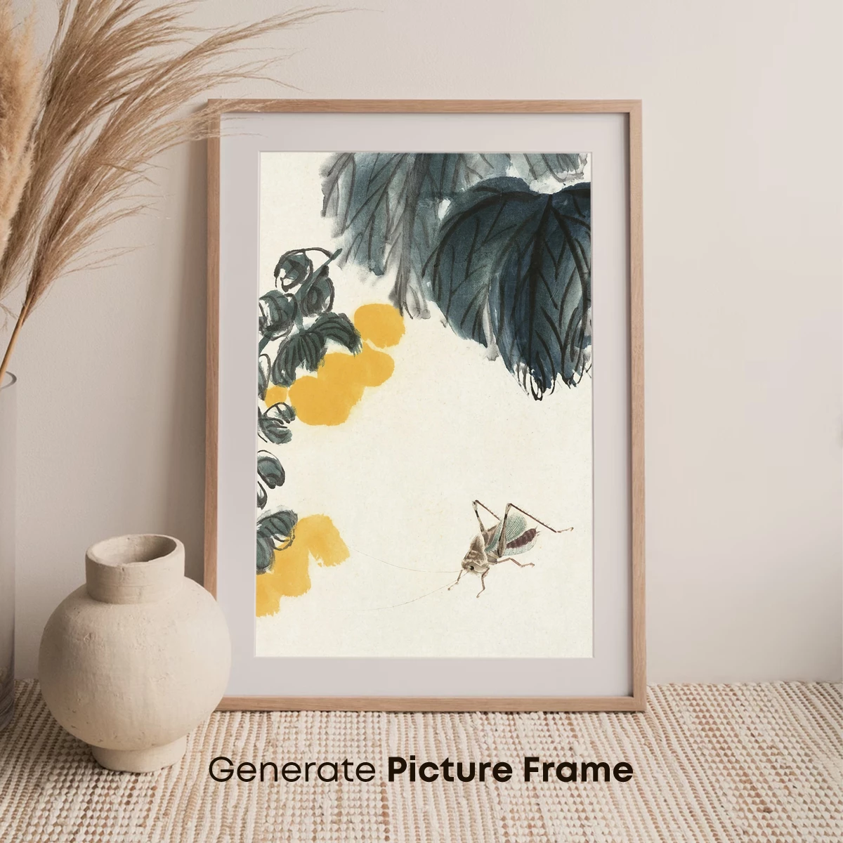 Ink Cricket Amidst Autumn Leaves - Image 7