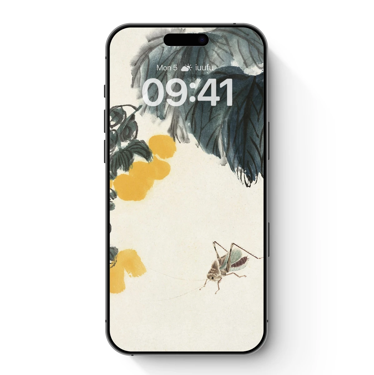 Ink Cricket Amidst Autumn Leaves