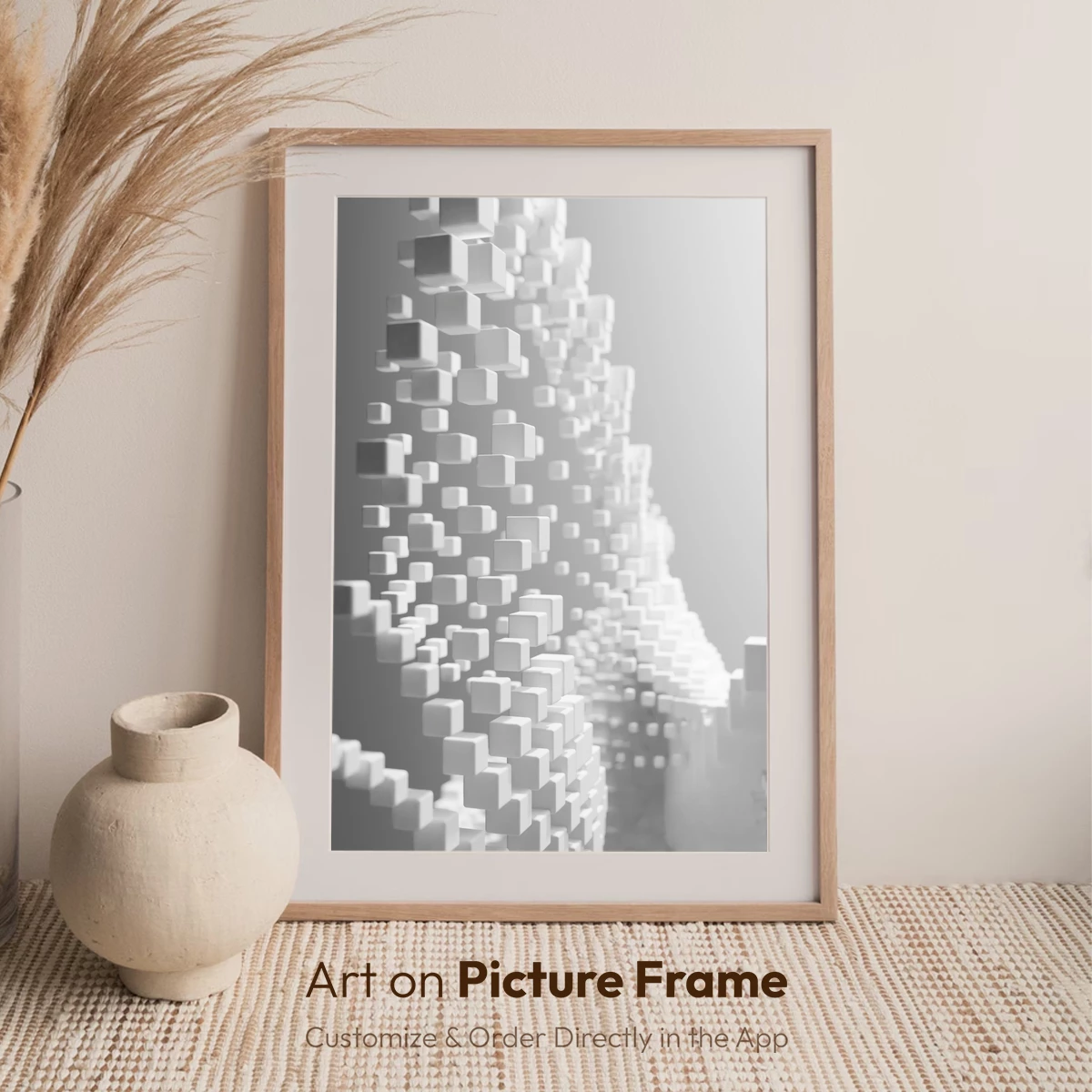 Geometric Cascade: A Symphony of Cubes - Image 6