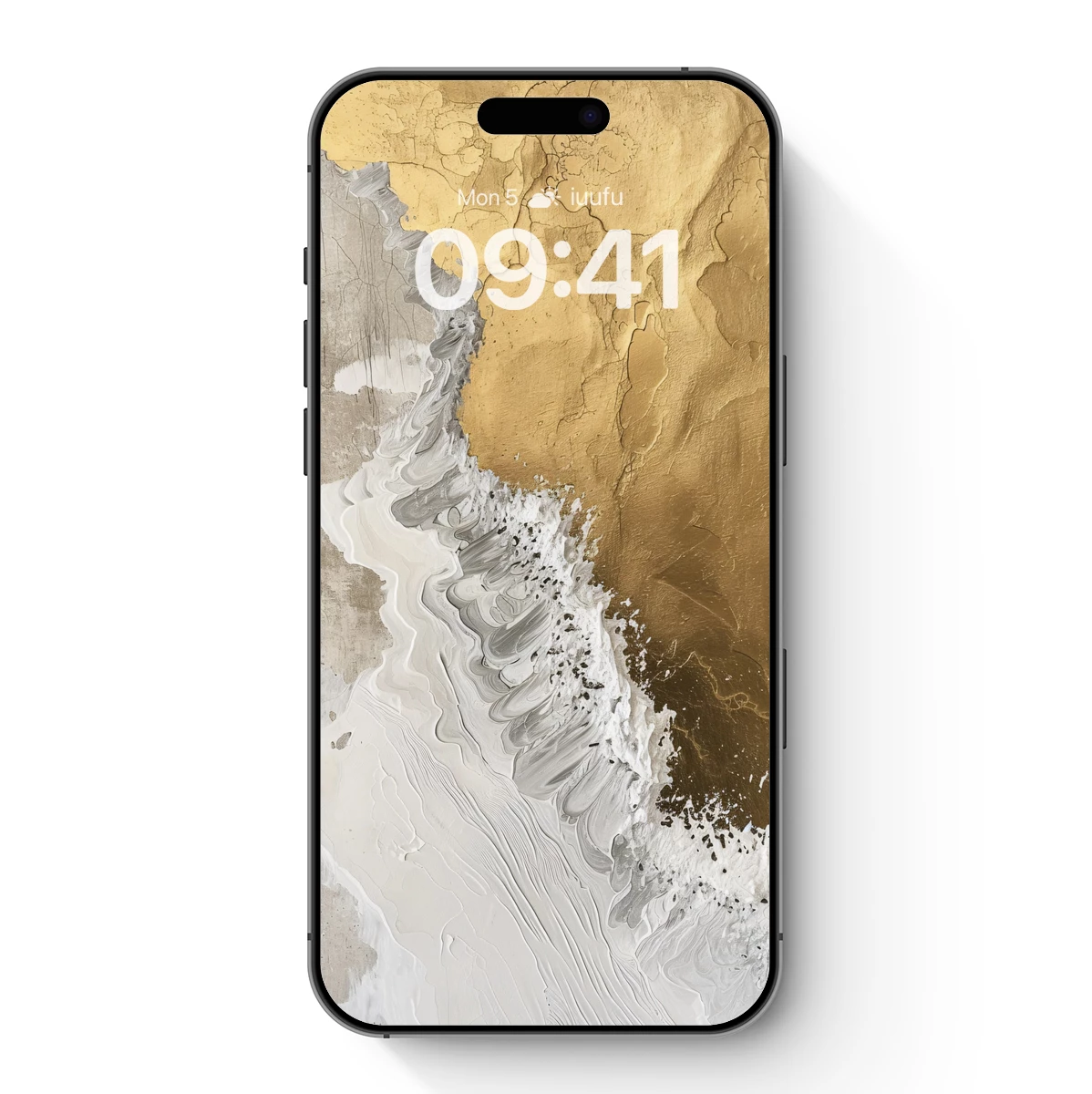 Gold and Silver Terrain Abstract