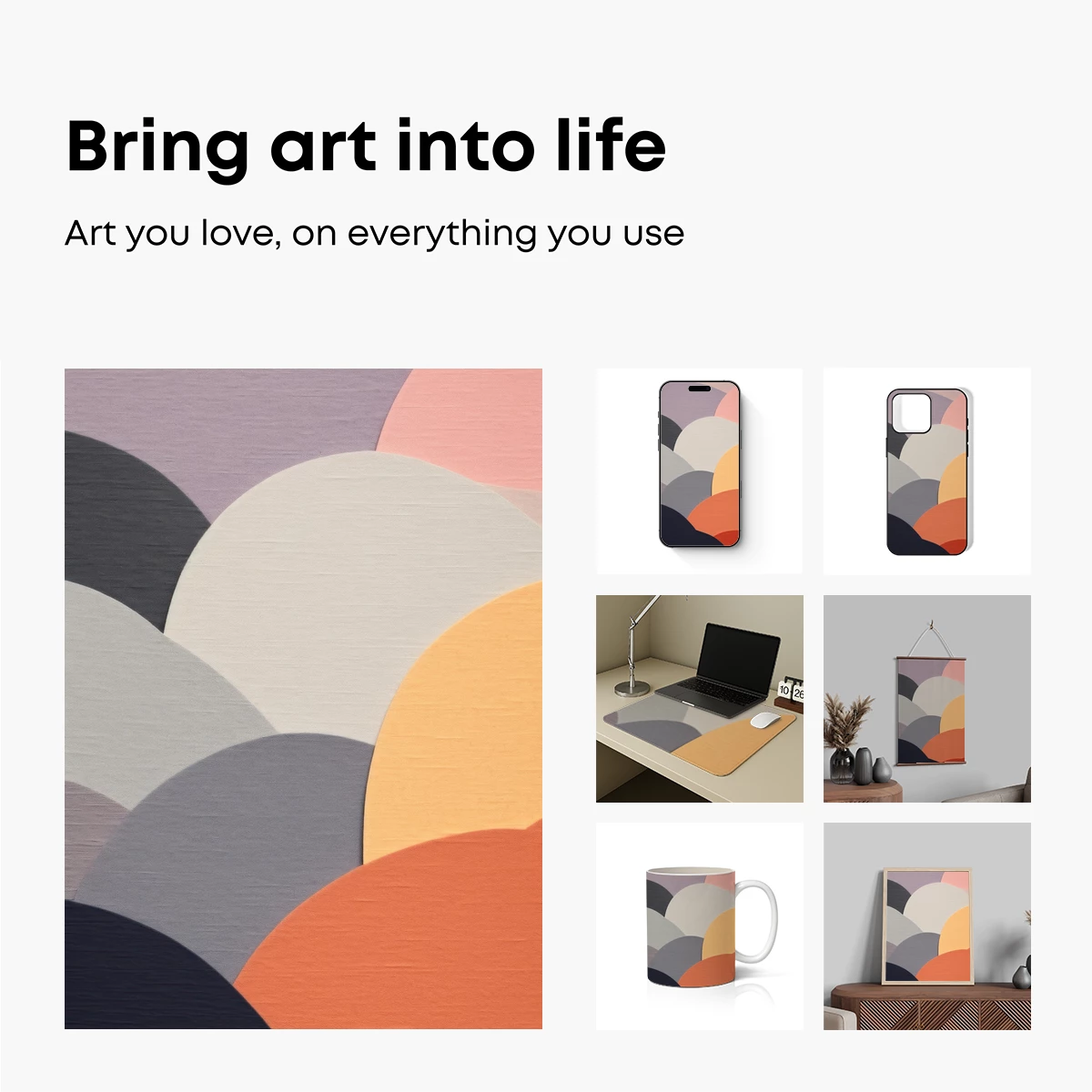 Interlocking Circles: A Modern Color Symphony