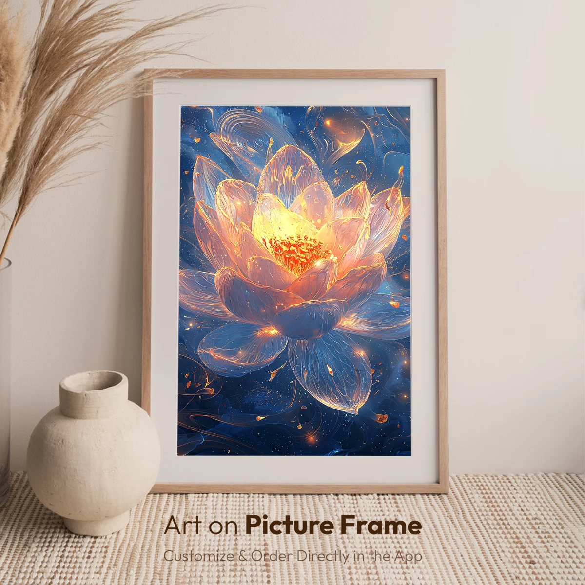Ethereal Lotus Bloom: Radiant Floral Artistry - Image 7