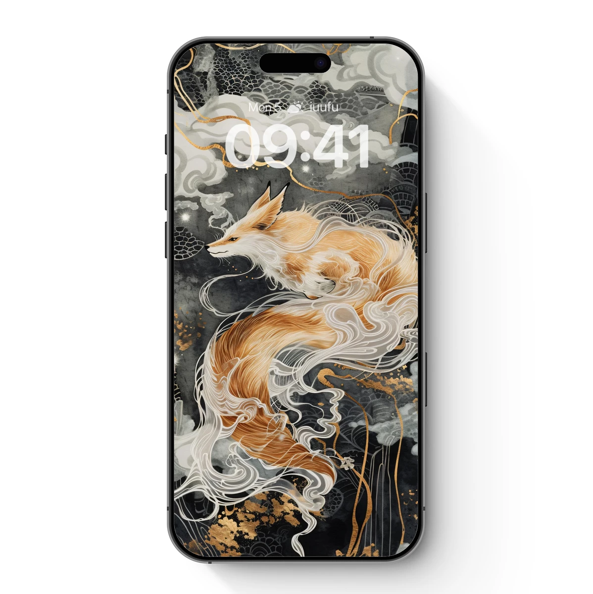 Ethereal Fox in Clouds: Fusion of Myth and Art