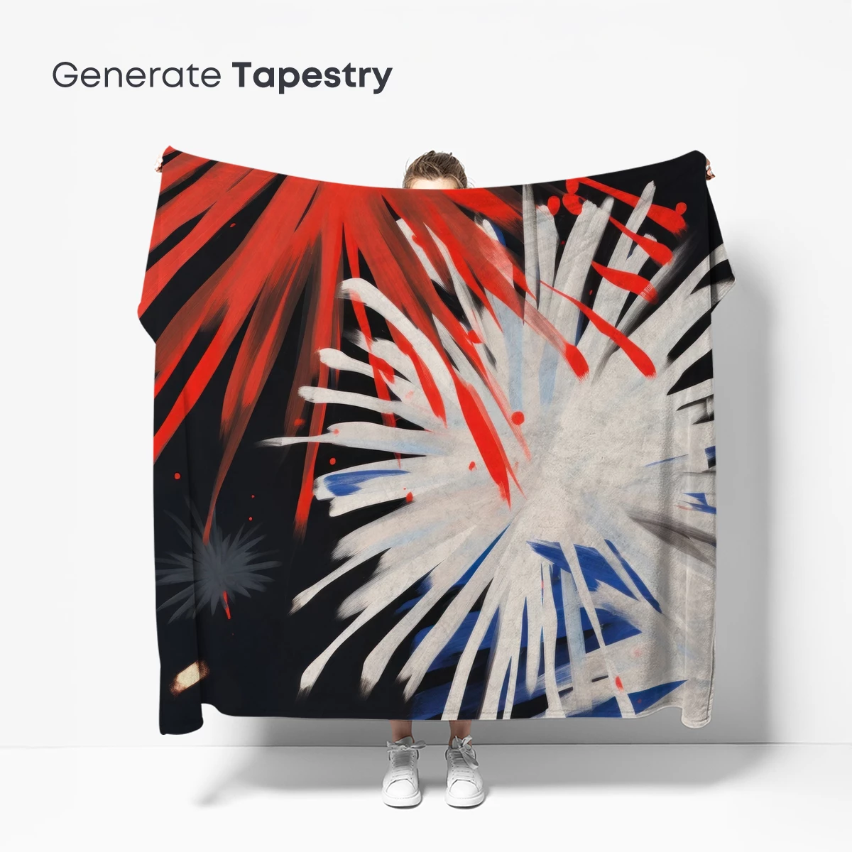 Explosive Canvas: Abstract Fireworks Symphony - Image 5