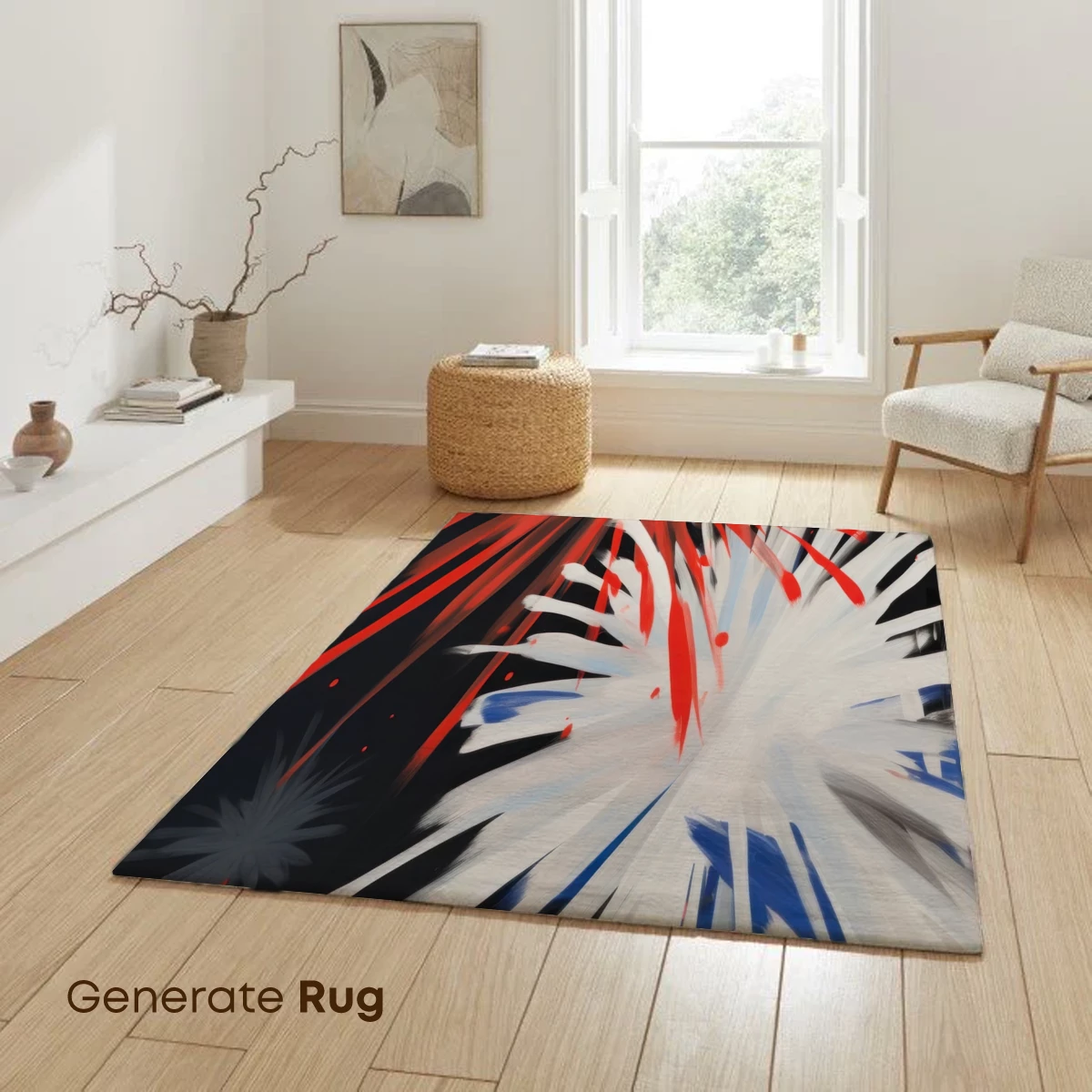 Explosive Canvas: Abstract Fireworks Symphony - Image 6
