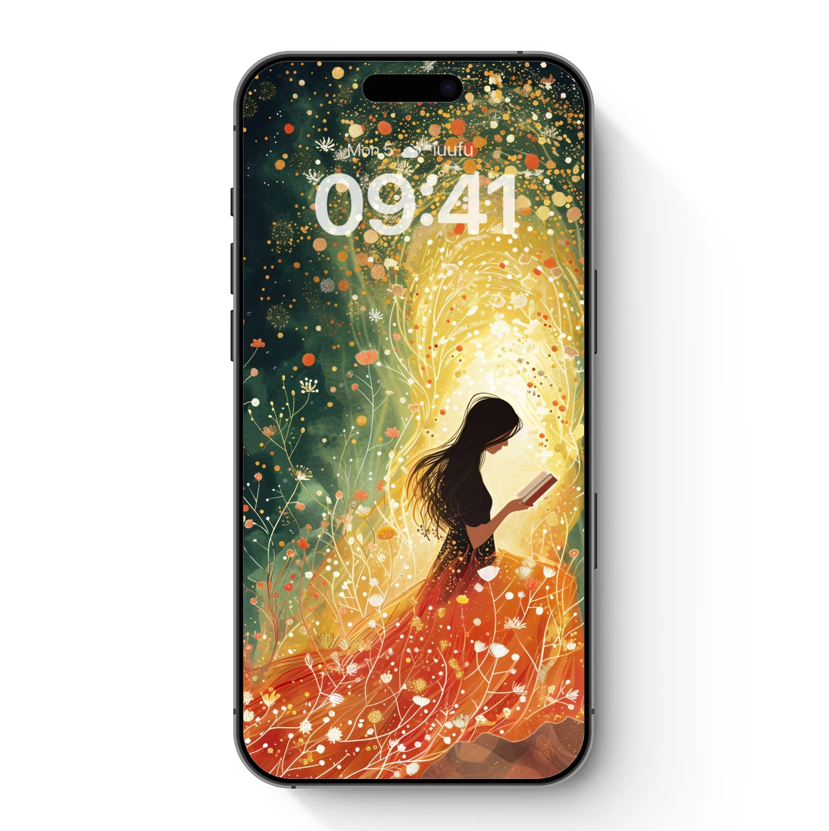 Enchanted Reader in Floral Light