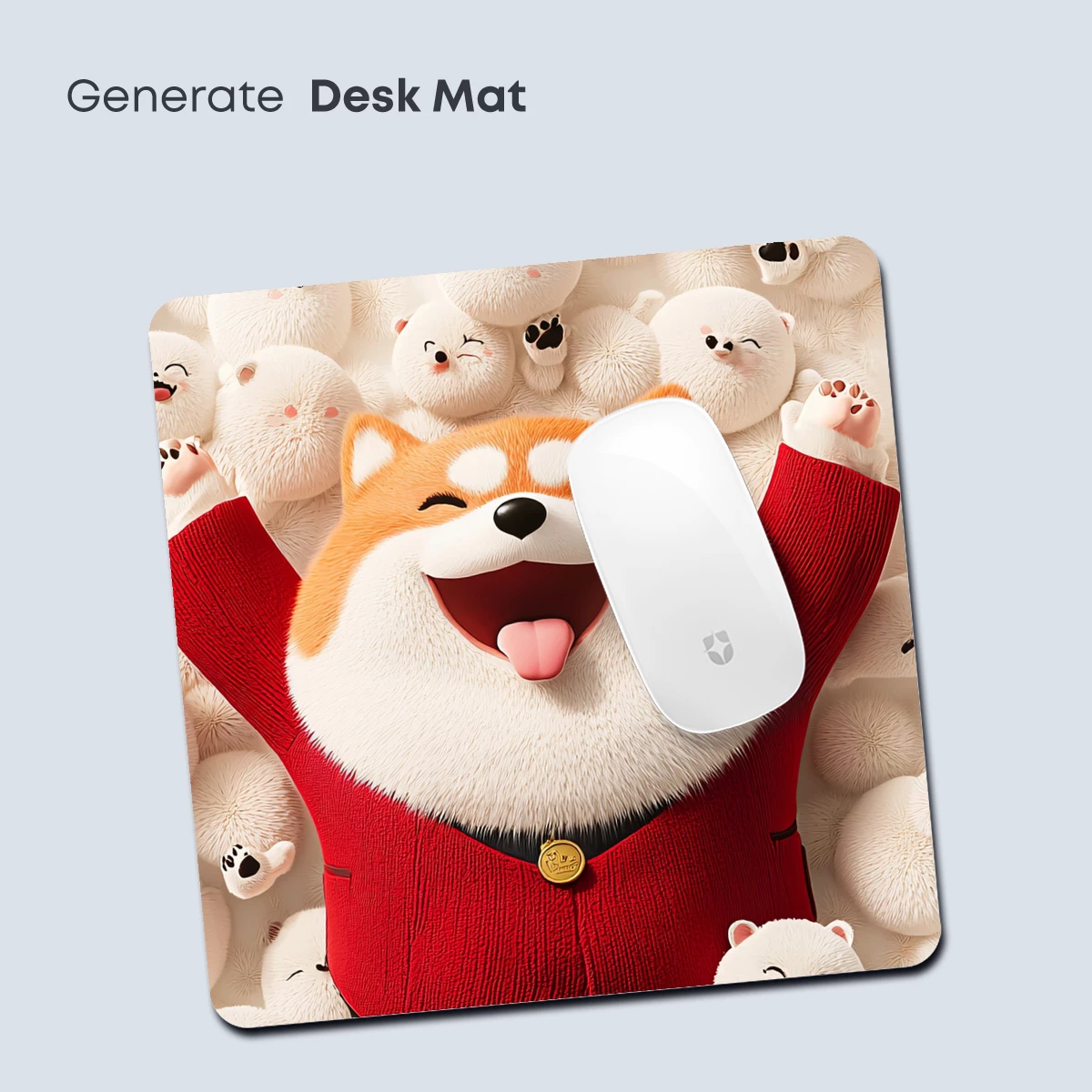 Joyful Shiba in a Sea of Fluffy Friends - Image 4