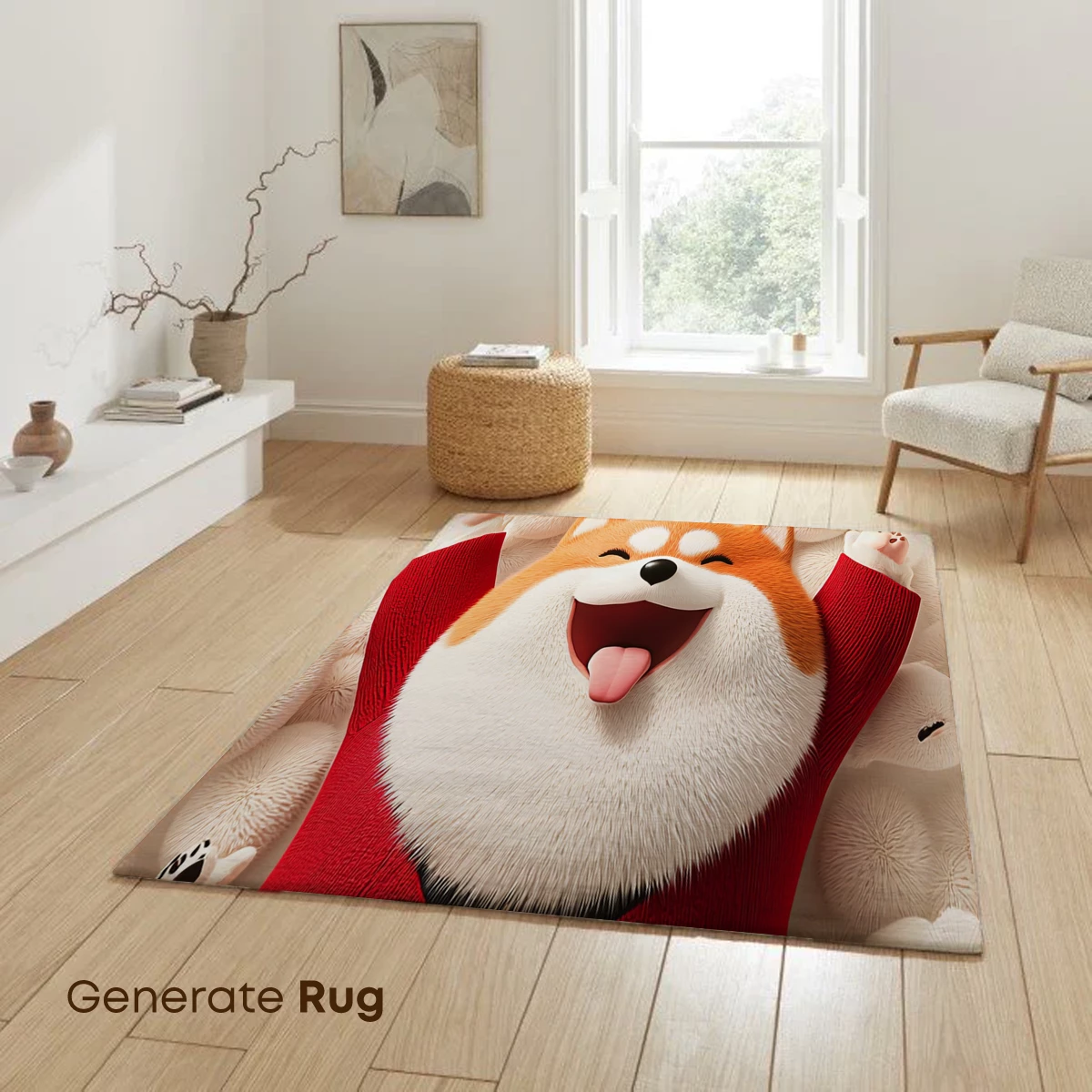 Joyful Shiba in a Sea of Fluffy Friends - Image 6