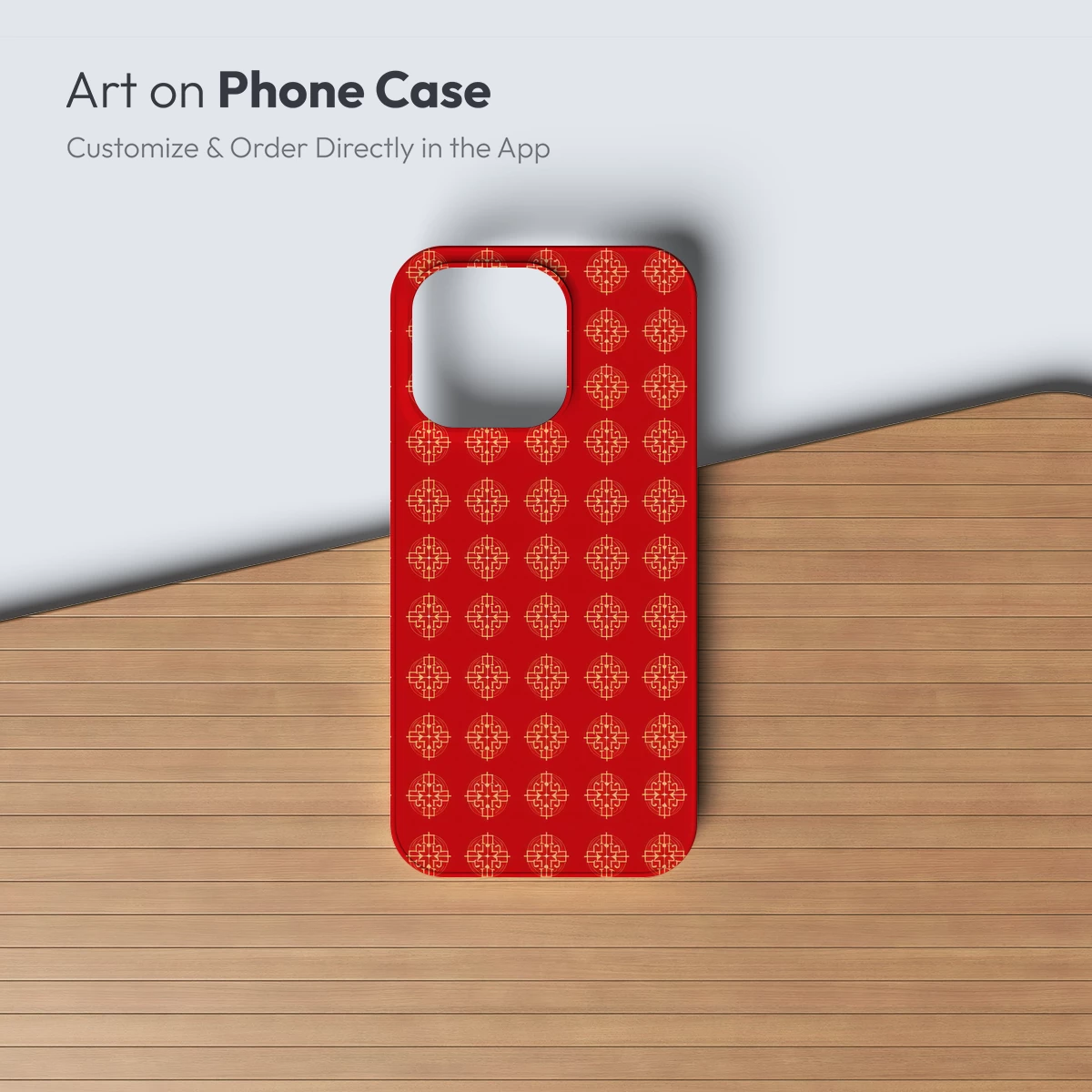 Golden Crosses on Crimson: A Harmonic Geometric Symphony - Image 2