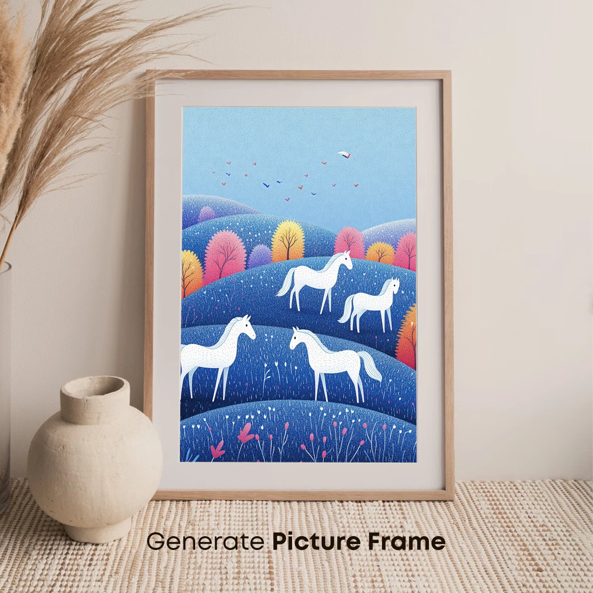 Enchanted Horses in Autumnal Dreamscape - Image 7