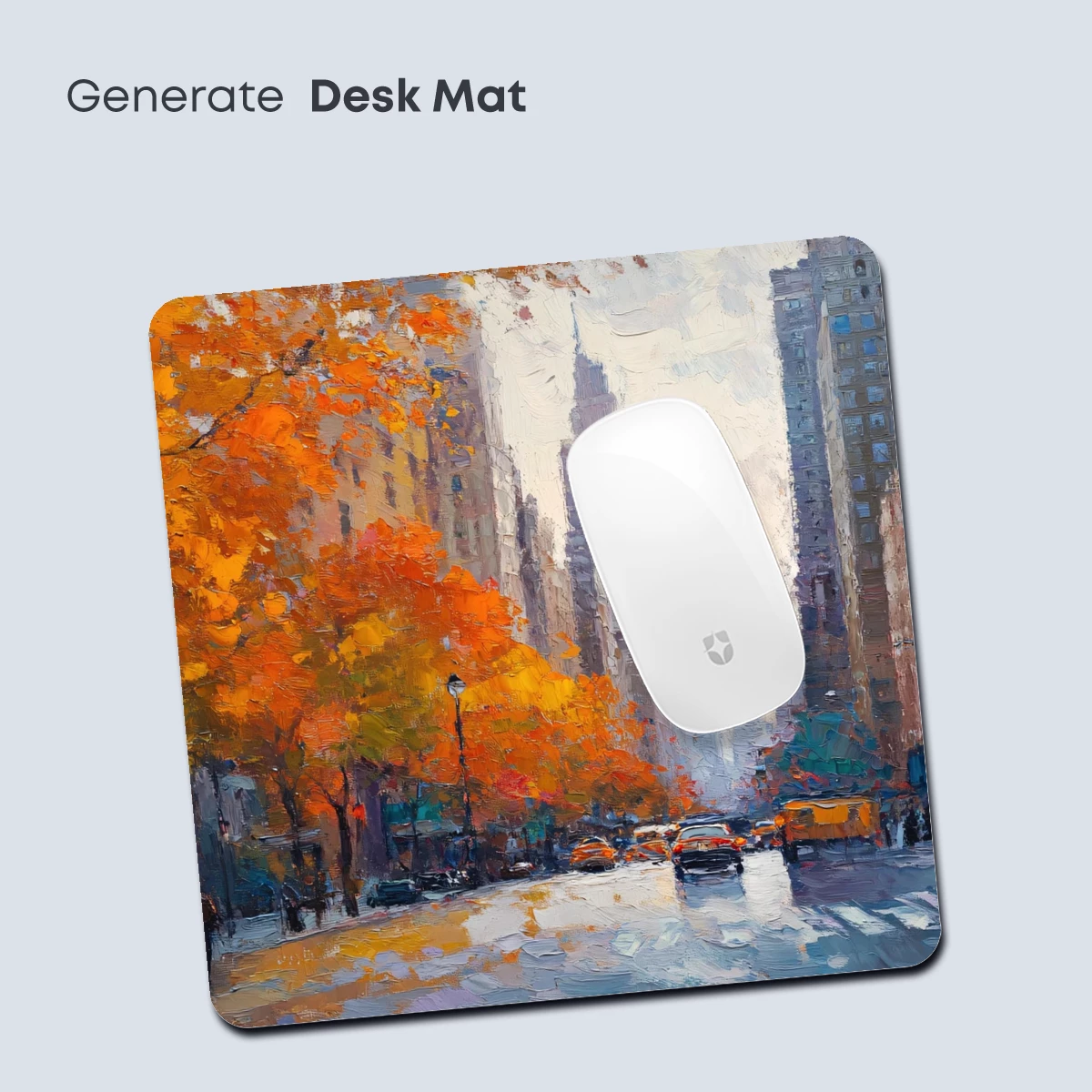 Autumnal Cityscape: Impressionist Urban Glow - Image 4