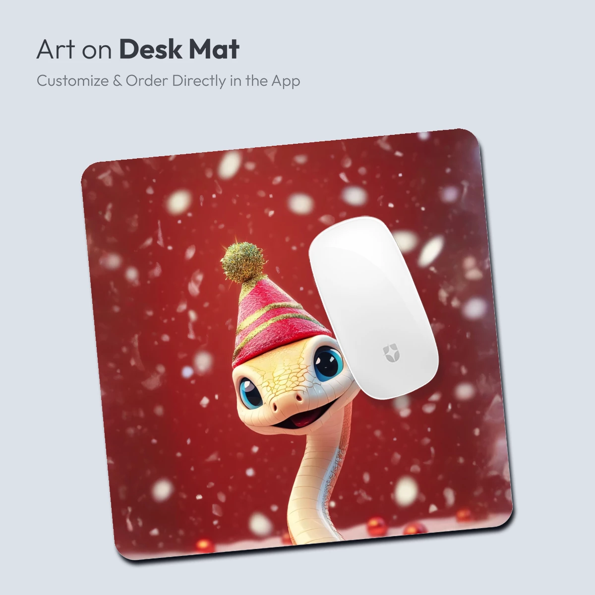 Festive Snake in Winter Wonderland - Image 4