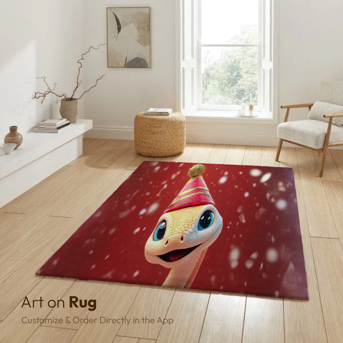 Festive Snake in Winter Wonderland - Image 6