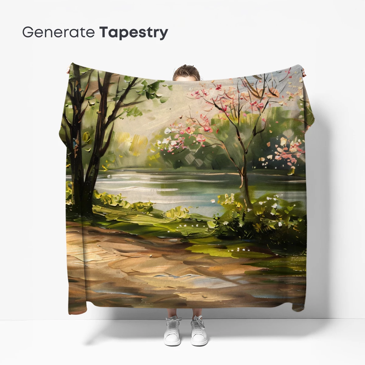 Enchanted Blossom Path: A Painterly Forest Retreat - Image 5