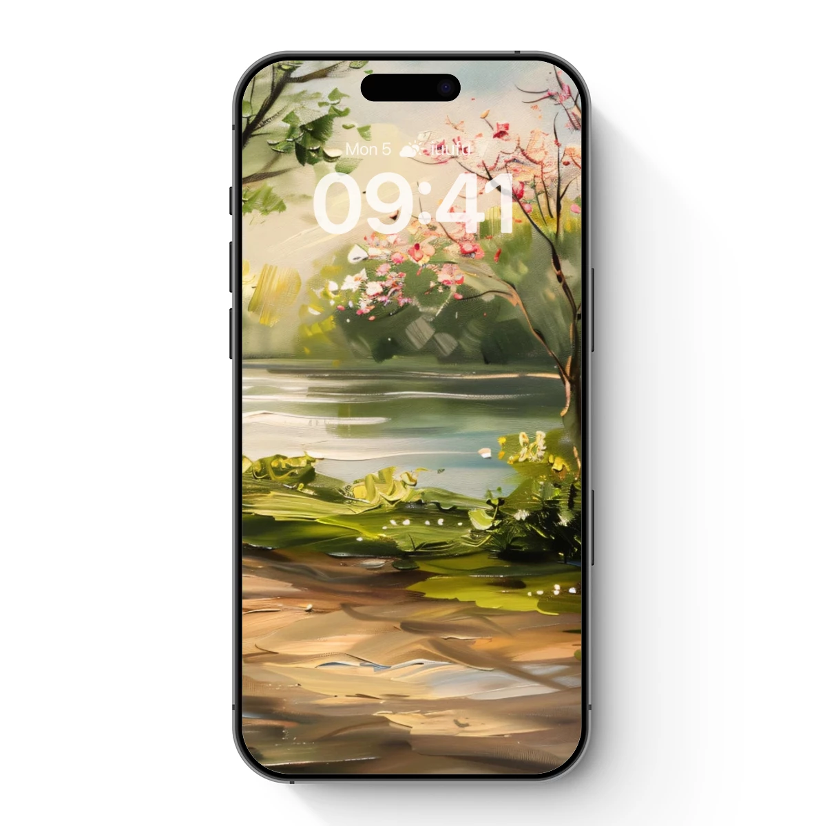 Enchanted Blossom Path: A Painterly Forest Retreat