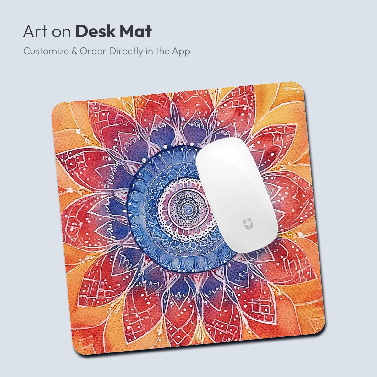 Cosmic Lotus Bloom: Watercolor Mandala Art - Image 4