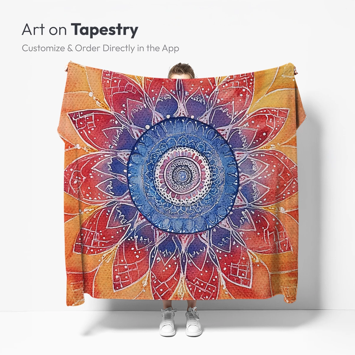 Cosmic Lotus Bloom: Watercolor Mandala Art - Image 5