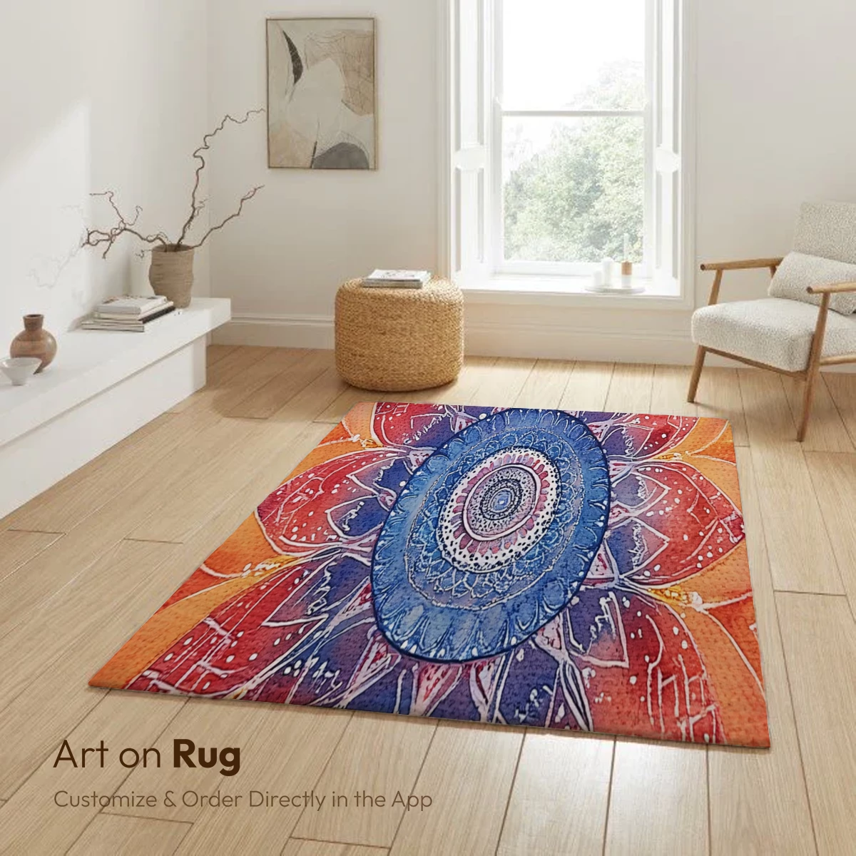 Cosmic Lotus Bloom: Watercolor Mandala Art - Image 6