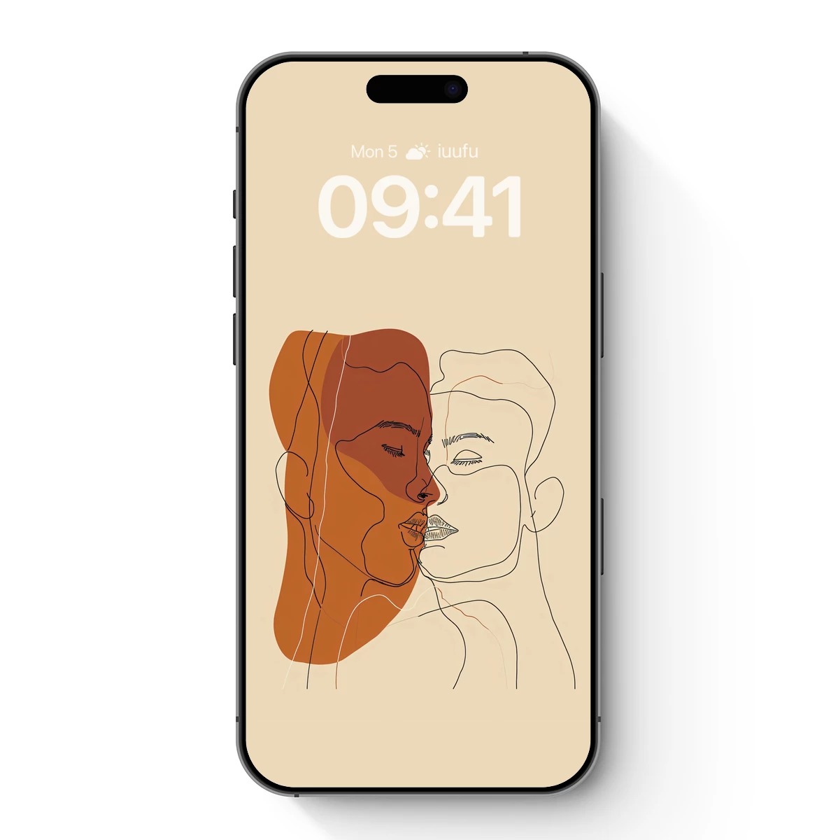 Interwoven Profiles: Abstract Line Art Harmony Interwoven Profiles: Abstract Line Art Harmony