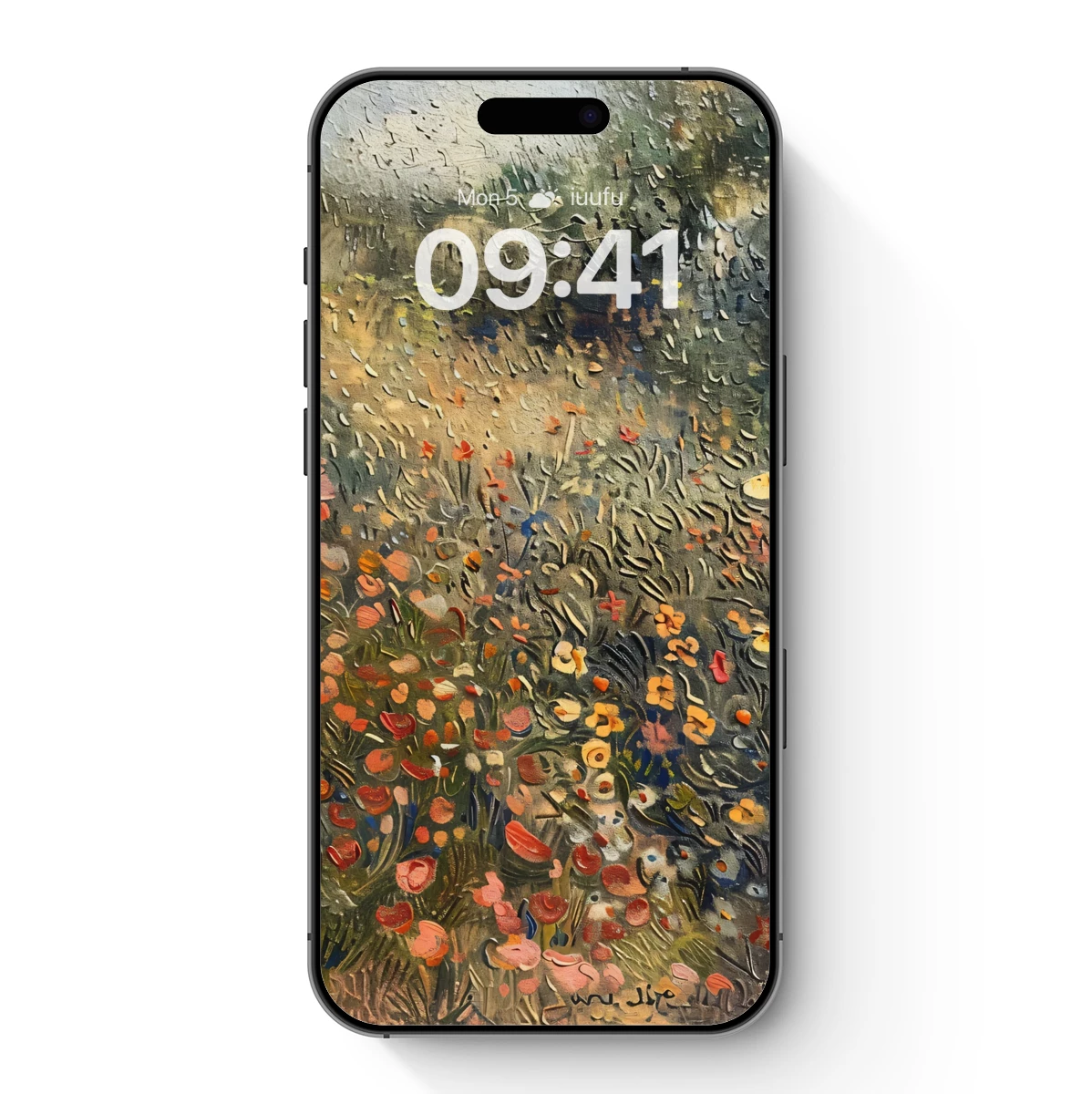 Impressionist Floral Symphony: Textured Garden Bloom