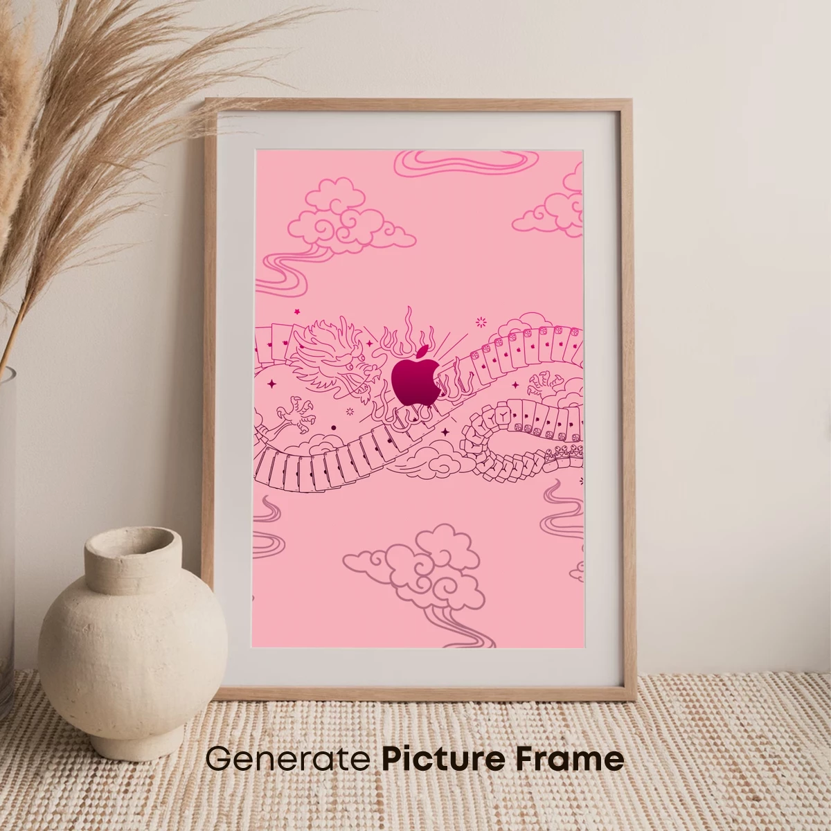 Dragon Apple: Mythical Tech Fusion Art - Image 7