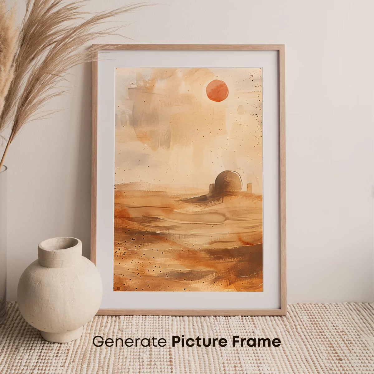 Desert Dome Under Crimson Sun - Image 7