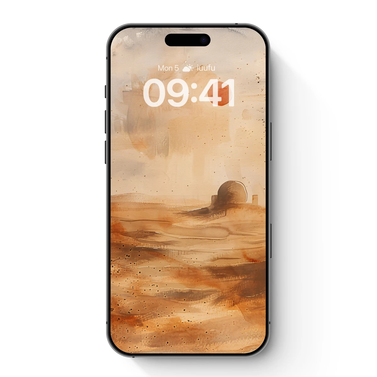 Desert Dome Under Crimson Sun