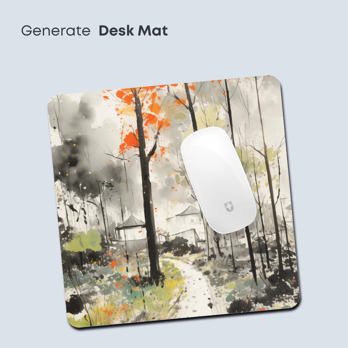 Autumnal Ink Odyssey: Abstract Forest Path - Image 4