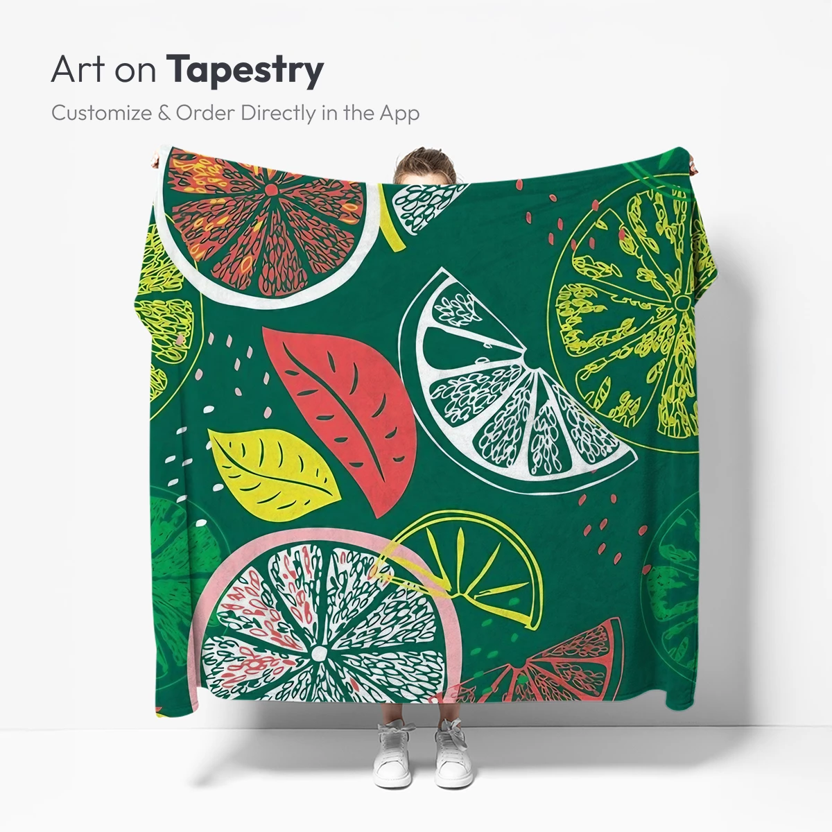 Citrus Slice Symphony: Vibrant Fruits in Abstract Harmony - Image 5