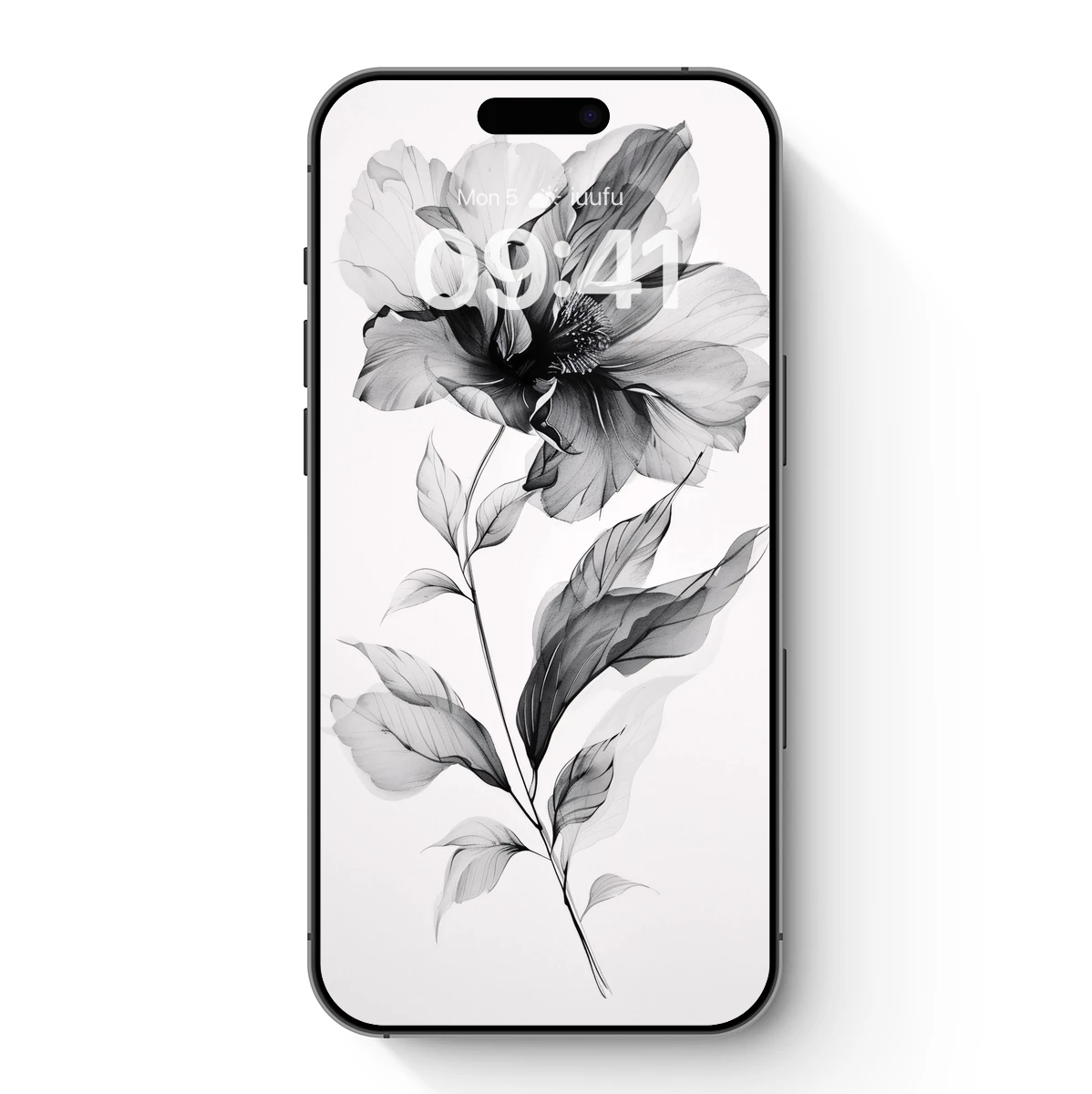 Ethereal Monochrome Bloom