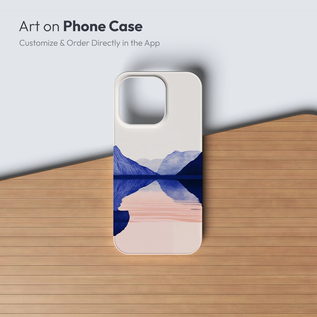 Echoing Peaks: Abstract Mountain Reflections - Image 3