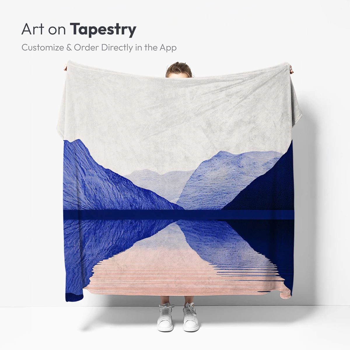 Echoing Peaks: Abstract Mountain Reflections - Image 5