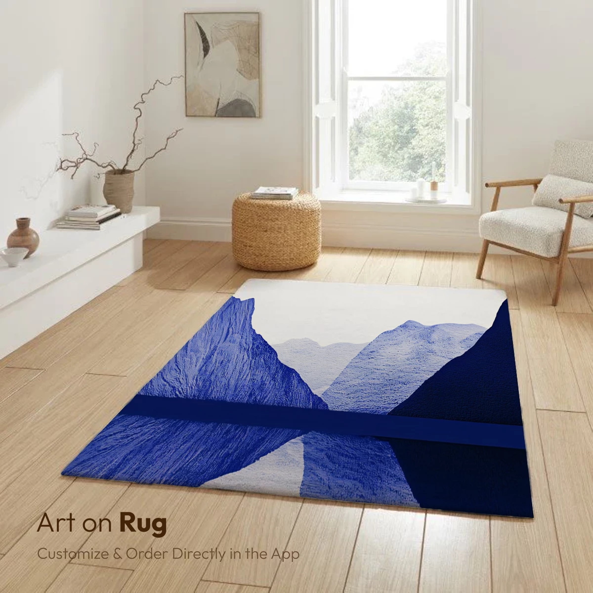 Echoing Peaks: Abstract Mountain Reflections - Image 6