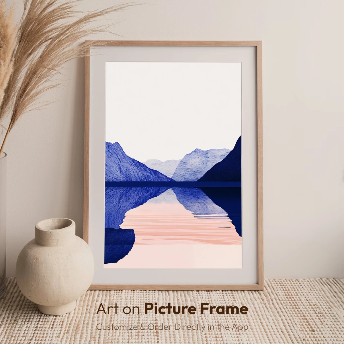 Echoing Peaks: Abstract Mountain Reflections - Image 7