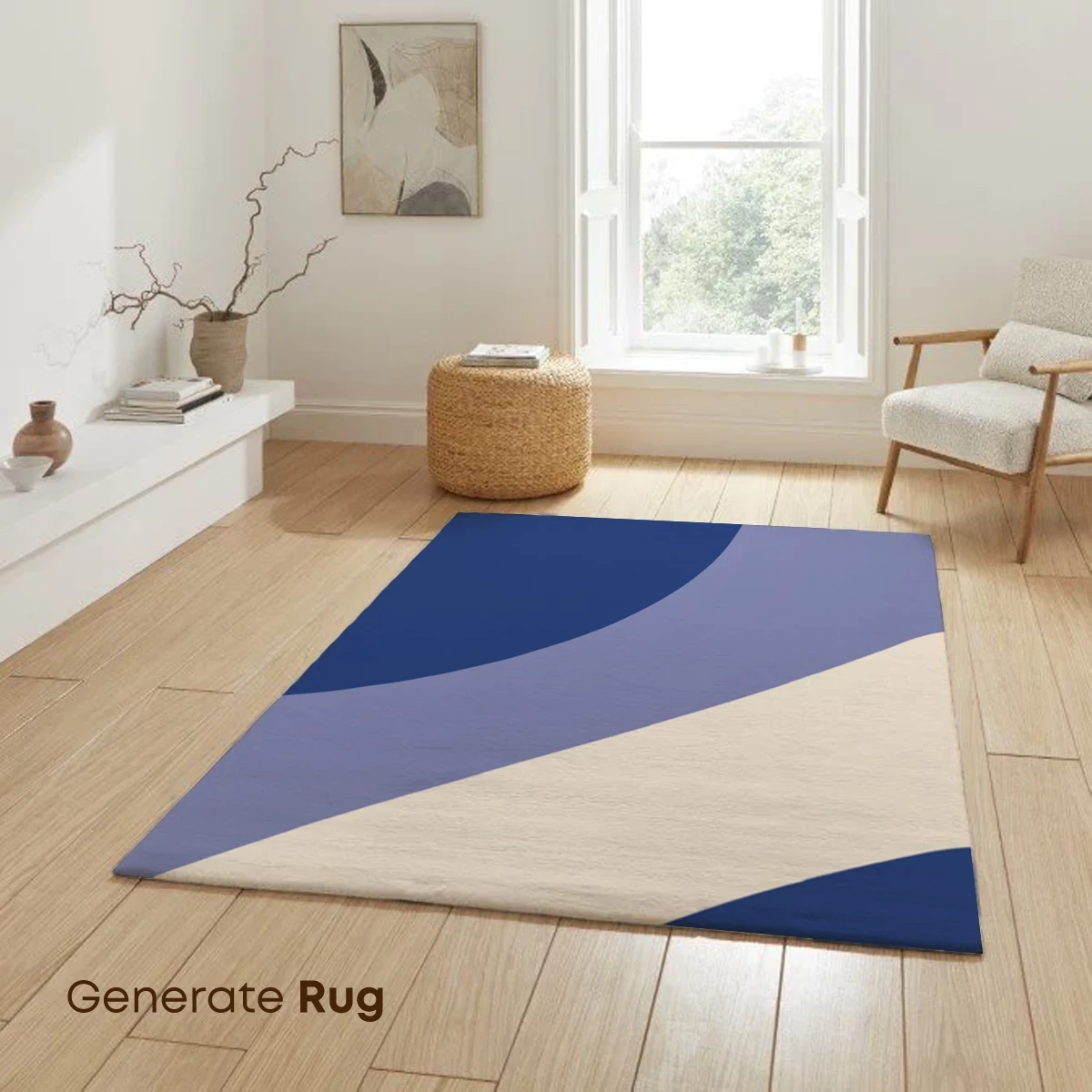 Abstract Ocean Waves in Serene Blues - Image 6