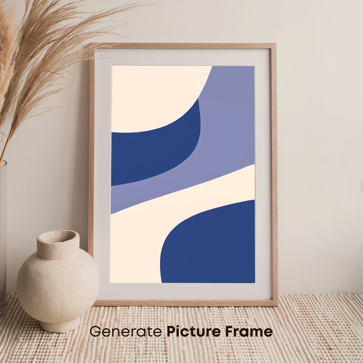 Abstract Ocean Waves in Serene Blues - Image 7