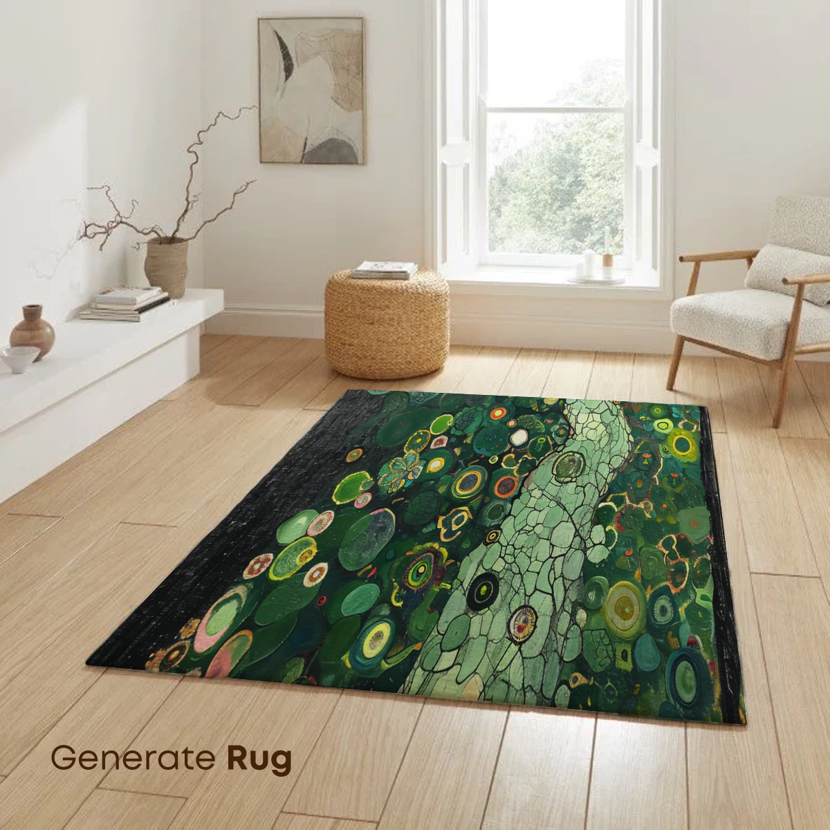 Klimt's Forest Whispers: A Tapestry of Nature's Circles - Image 6