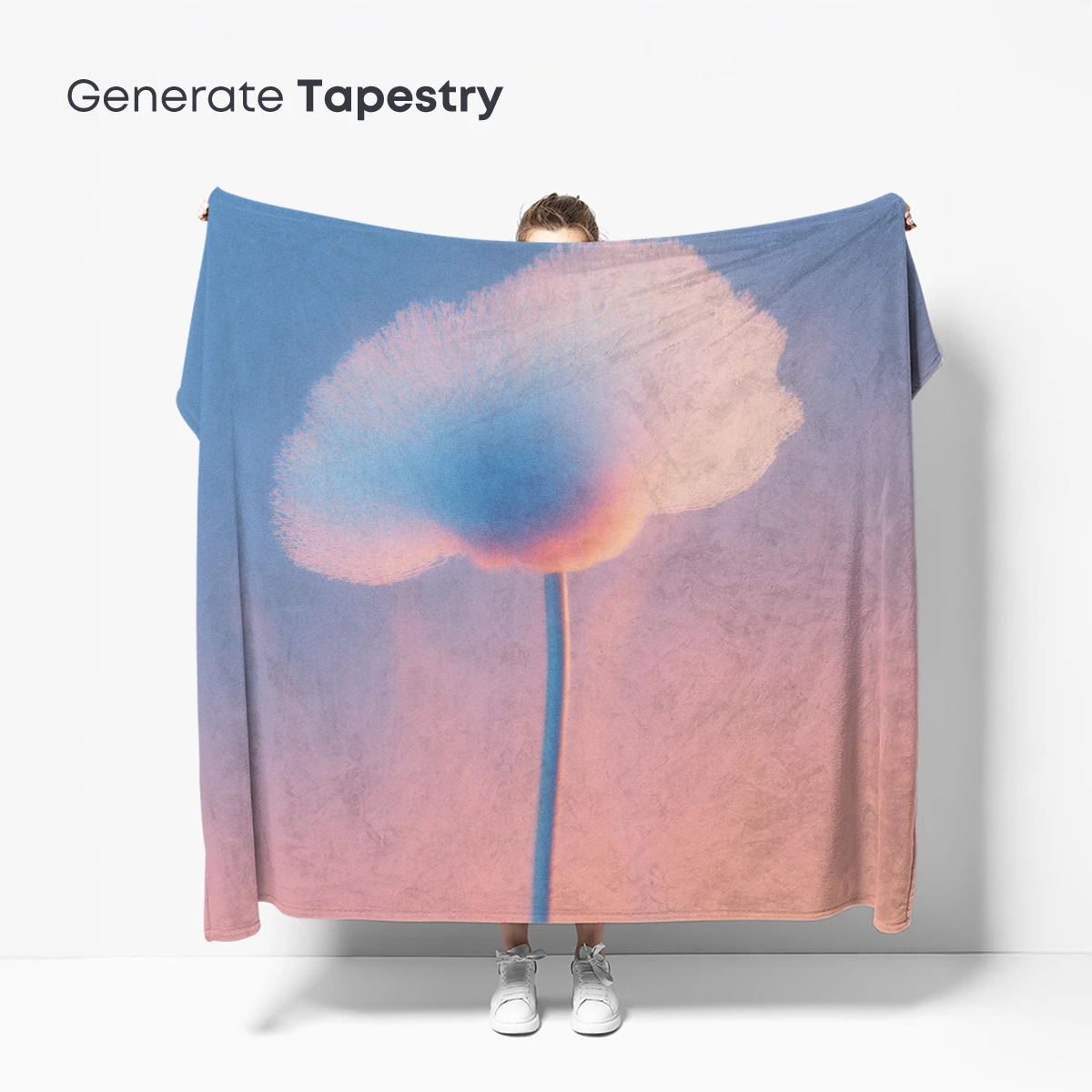 Ethereal Cloud Bloom: Pastel Fusion Art - Image 5