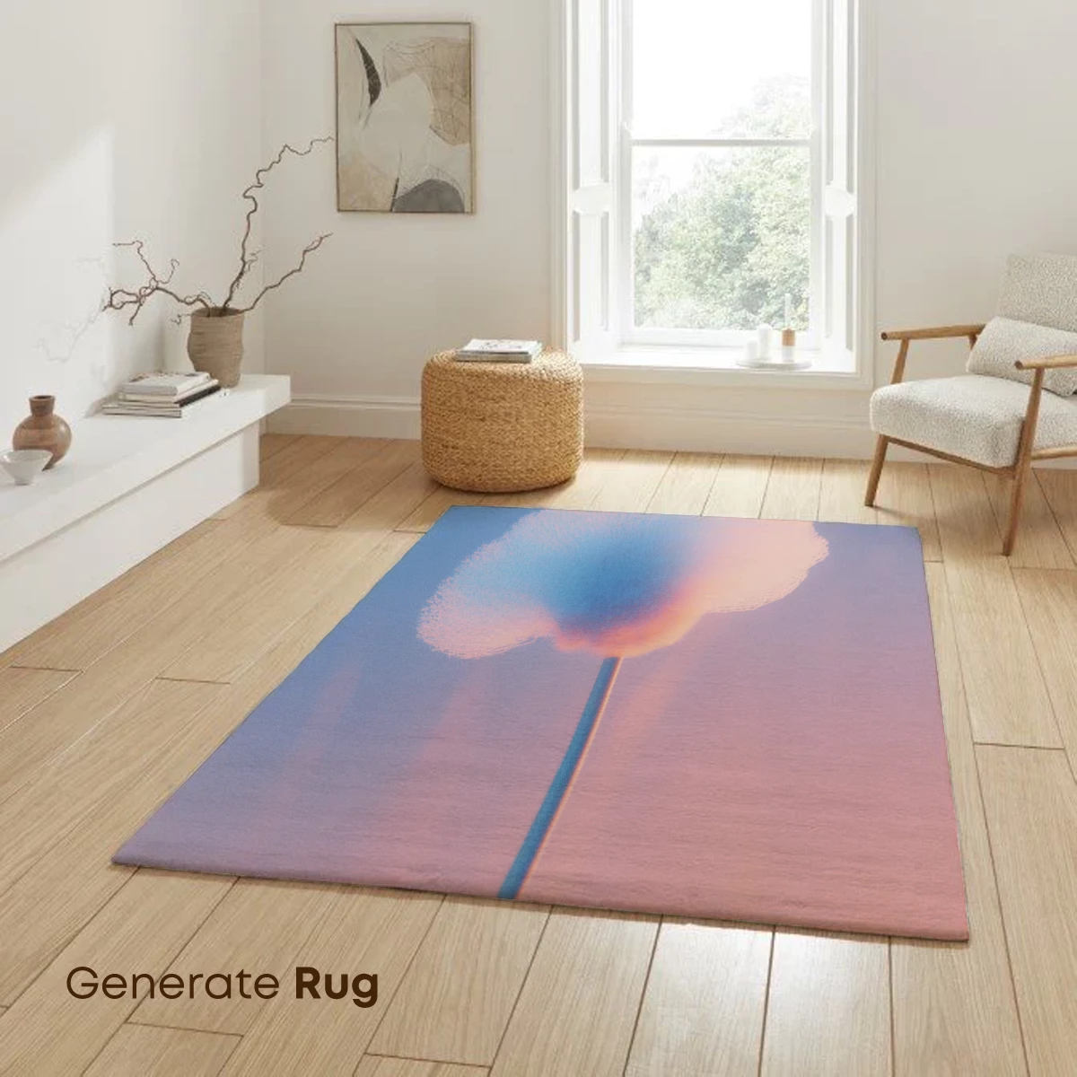 Ethereal Cloud Bloom: Pastel Fusion Art - Image 6