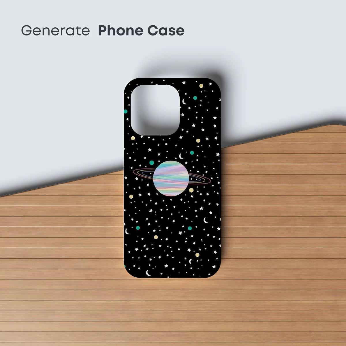 Cosmic Symphony: Pastel Planet in Starry Night - Image 3