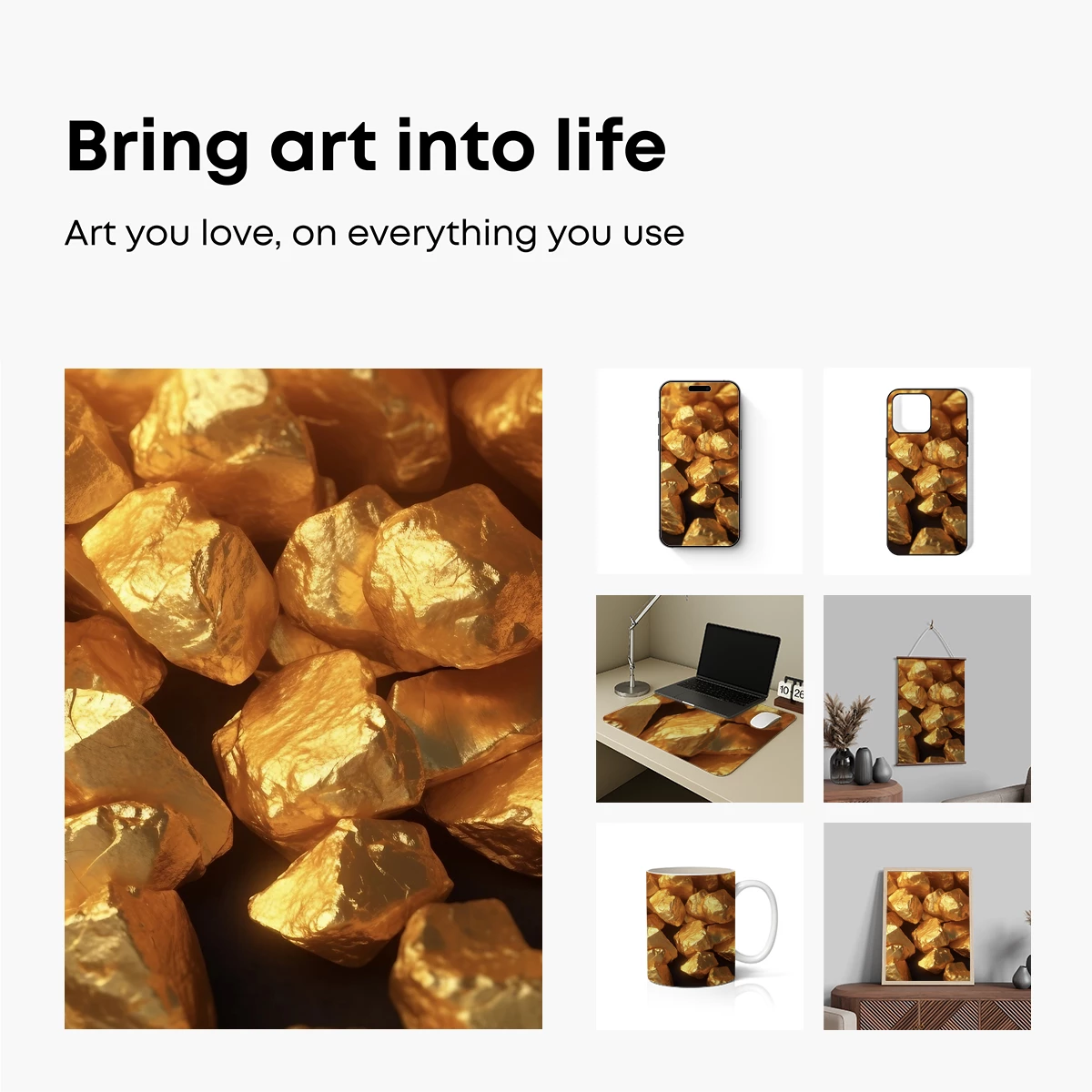 Golden Nuggets: Radiant Wealth in Crystalline Form - Image 2