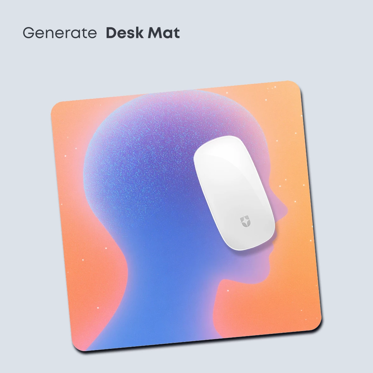 Ethereal Silhouette: Gradient Profile in Cosmic Glow - Image 4