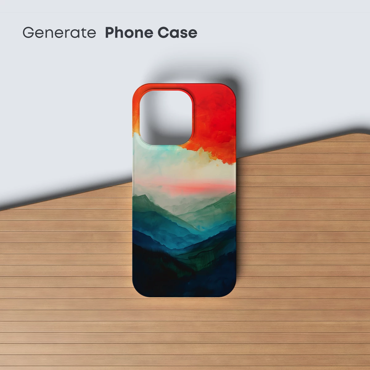 Fiery Dawn Over Misty Peaks - Image 3