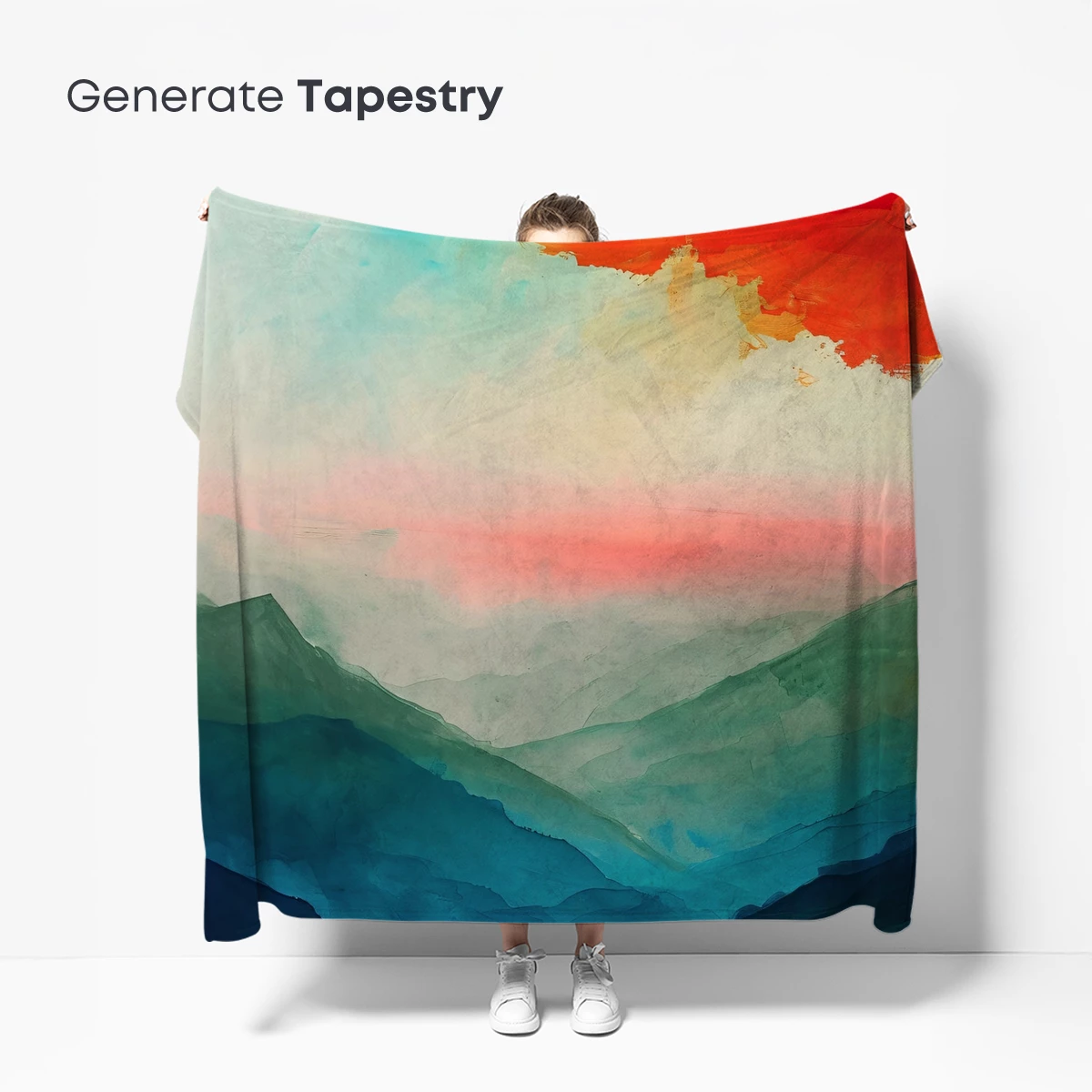 Fiery Dawn Over Misty Peaks - Image 5