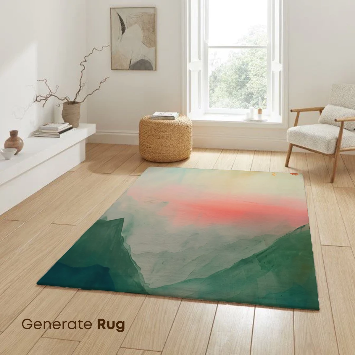 Fiery Dawn Over Misty Peaks - Image 6