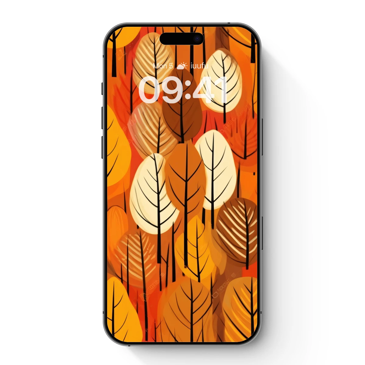 Autumnal Leaf Symphony: Abstract Forest Palette