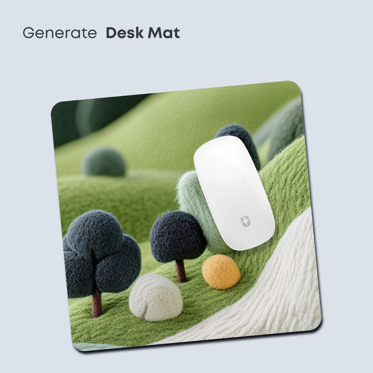 Felted Forest Whimsy: Textured Green Landscapes - Image 4