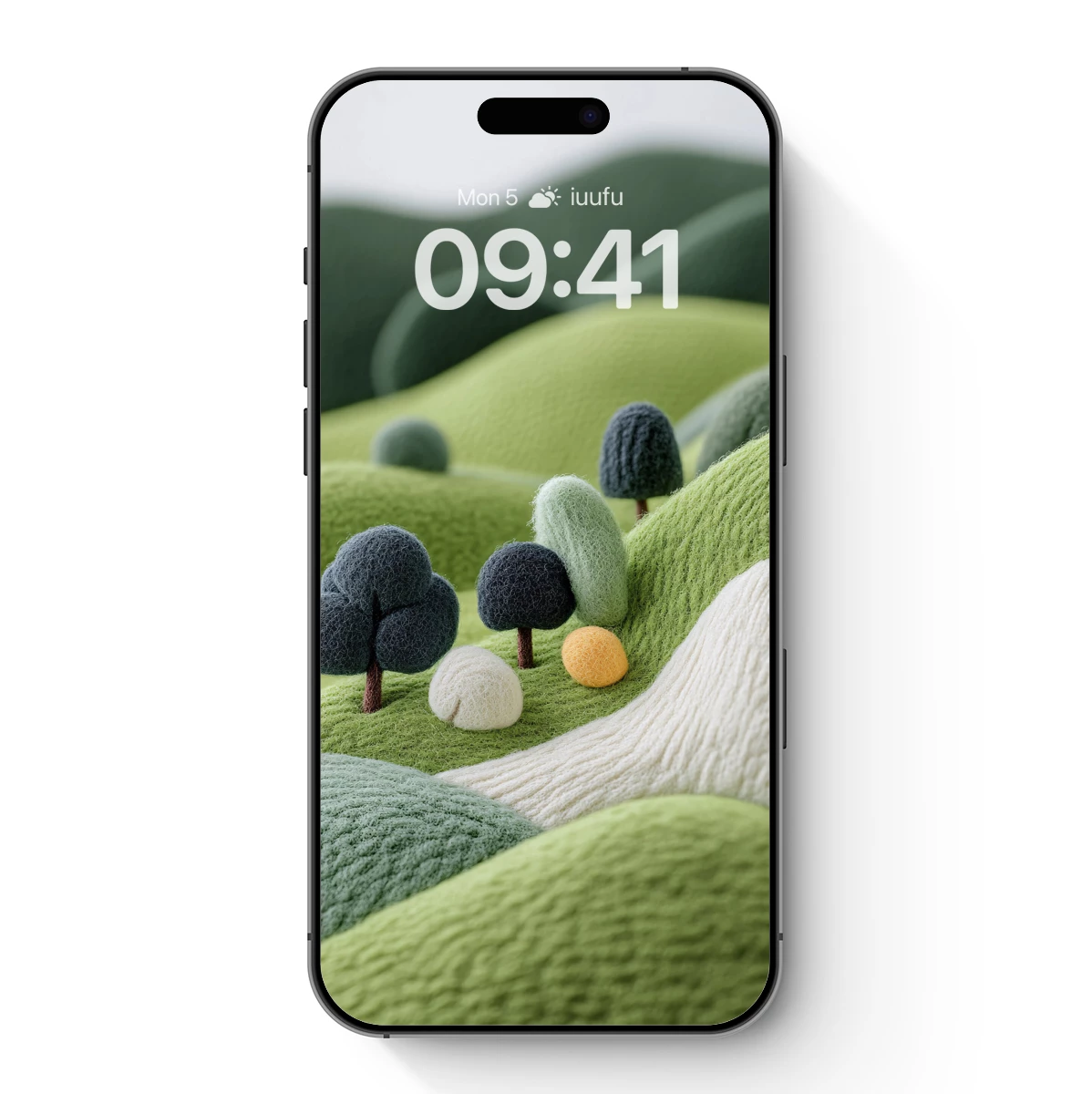 Felted Forest Whimsy: Textured Green Landscapes