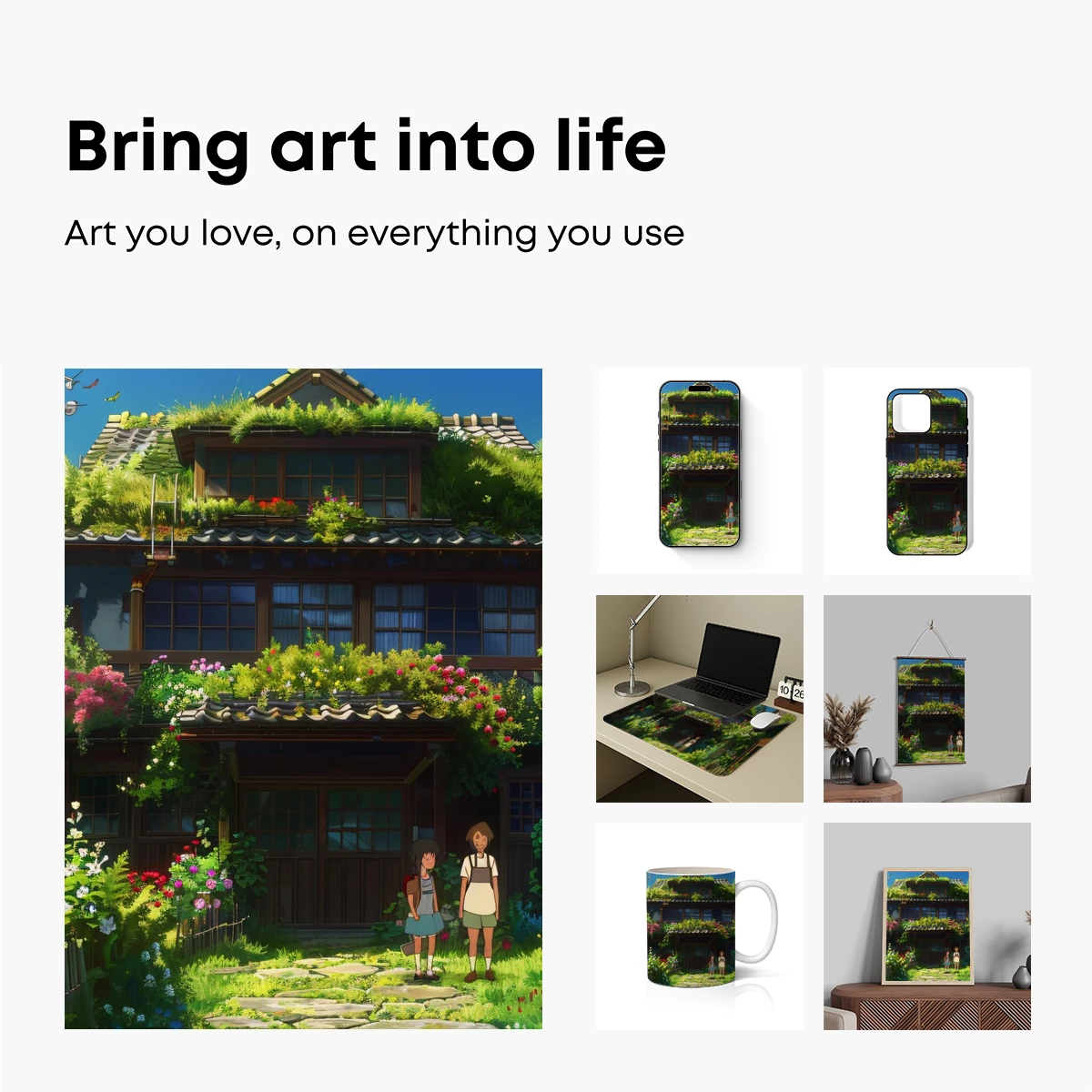 Enchanted Cottage: A Verdant Haven in Bloom - Image 2