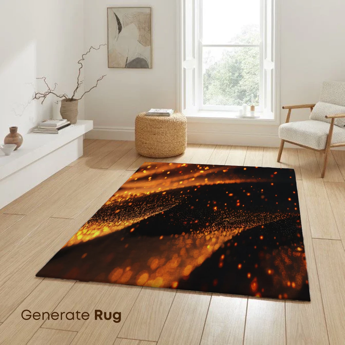 Golden Bokeh Waves: A Symphony of Light and Shadow - Image 6